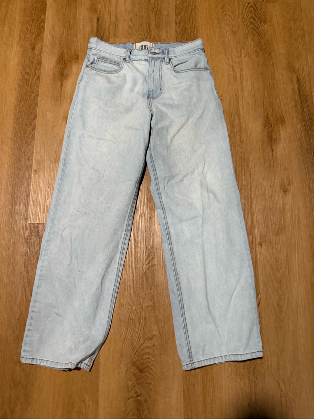 BDG Light Blue Relaxed Straight Jeans